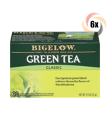 6x Boxes Bigelow Classic Natural Green Tea | 20 Pouches Per Box | .91oz - $47.65 CAD