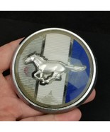 Vintage Ford Mustang Plastic Emblem Badge 3-1/4” Reflective Red White &amp; ... - $365.67 MXN