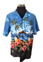 Palmwave Hawaii Shirt Men&#39;s Size X-Large Hawaiian Tropical Aloha Island ... - £14.53 GBP