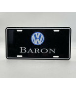 Baron VW Car Dealer Advertising Metal License Plate Tag Volkswagen 21-882 - £25.95 GBP