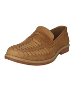 Mens Leather Authentic Mexican Huaraches Closed Toe Slip On Light Brown - €34,57 EUR