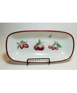 Pfaltzgraff Delicious Red Apple Floral 10 1/4 inch Celery Tray Dish - £13.44 GBP