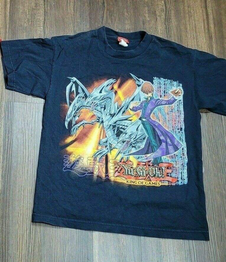 Vintage Retro Yugioh Yu Gi Oh King of Games Boy T Shirt Black M Medium 10 12 Item image 2