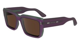 New Calvin Klein CK-23538S 515 Violet &amp; Green Sunglasses with Brown Lenses - $2,033.53 MXN