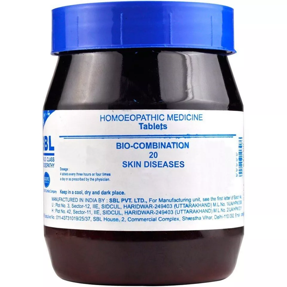 SBL Bio-Combination 20 Tablet Homeopathy Medicines 450gm - $68.37 CAD