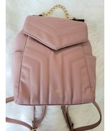 Nanette Lepore Pink Backpack Dusty Rose NWT Quilted Chic Chain Mauve Han... - £69.70 GBP