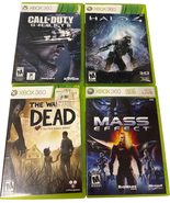 Xbox 360 Game Bundle Lot of 4 Call of Duty Ghosts Halo 4 The Walking Dea... - $33.83 CAD