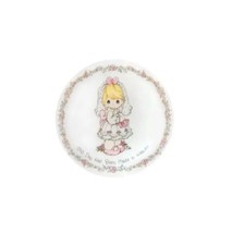 Precious Moments This Day Has Been Made In Heaven Plate Porcelain Bisque Vintage - $13.99