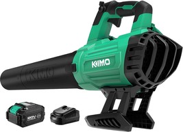 Kimo Cordless Leaf Blower - 400Cfm Battery-Powered Blower For Blowing Wet - $103.96