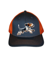 Cap Hat Gray Neon Orange Mesh Back Dog Coonhound Bluetick Coon Hunter Co... - $20.99