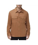 New Frye Men&#39;s Faux Suede Shirt Jackets Toffee Variety Sizes - $56.49 CAD