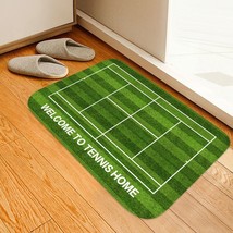 Anti-skid Tennis Court Doormat Flannel Water-absorbing Rug Home Bathroom Mat - £11.71 GBP