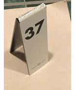 Shake Shack #37 Plastic White Table Tent *Pre Owned/w/Wear* rrr1 - $17.82 CAD