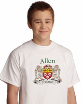 Allen Irish Coat of arms tee Shirt in White - £12.85 GBP+