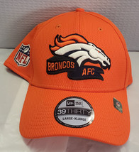 Denver Broncos New Era NFL Training Orange 39THIRTY Flex Hat - NFL - £19.66 GBP