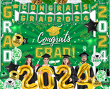 Graduation Party Decorations Green and Gold Class of 2024 Graduation Par... - £33.69 GBP