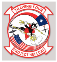 MILITARY TRAINING WING TRAWING 4 HELLCAT STICKER DECAL - $39.99