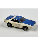 Vintage Plymouth Road Runner 43 AFX HO Slot Car Blue &amp; White missing fro... - £23.07 GBP