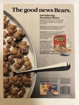 1990 Teddy Grahams Breakfast Bears Cereal Vintage Print Ad Advertisement pa30 - £6.67 GBP