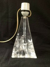 Vintage Daum France Crystal Lamp Foot . Signed &quot;Daum France&quot; - £306.28 GBP