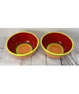 Caribe Aruba Orange by Dansk Soup Cereal Bowl Orange Red Green Yellow - ... - £21.78 GBP