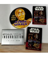 Vtg 4 Disney Movie WalMart Employee Button Pins Star Wars Star Trek 1990s - $12.10