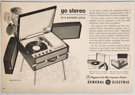 1960&#39;s? Print Ad GE General Electric Portable Phono Record Player Deacatur,IL - £11.16 GBP