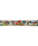 Vtg Peruvian Arpillera Textile Folk Art Embroidered Applique 3D Wall Art... - $79.58