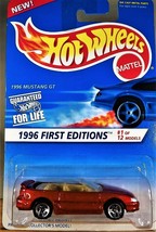 Hot Wheels #378 First Editions 1/12 1996 MUSTANG GT Red w/Chrome  - $5.00