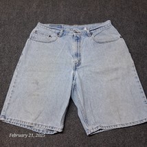 * Vintage Levi 560 Denim Jean Shorts Men Size 34 Blue Loose Fit Y2K 90s - $18.47