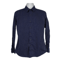Apt. 9. Men&#39;s Long Sleeved Striped Button Down Dress Shirt Size Medium - £14.92 GBP