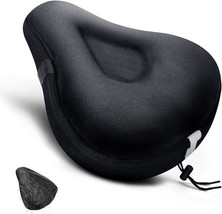Wide Gel Bike Seat Cover And Extra Soft Gel Bike Seat Cushion For Women, Men, - £27.92 GBP