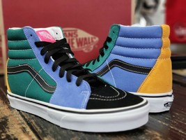 Vans SK8-Hi Green/Blue/Black Skateboard Sneaker Shoes Men Size - £47.39 GBP