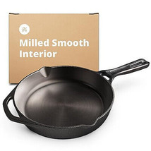 10-Inch Cast Iron Skillet, Organically Pre-Seasoned, Heavy-Duty Pan for Frying,  - $223.19