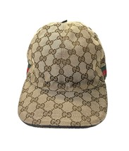 Gucci Hats Original gg canvas baseball hat with web 421724 - £186.22 GBP