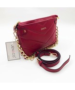 Jen &amp; Co.  Britt Vegan Puffer Crossbody Bag Red 11x8x2 inches - $54.44