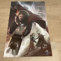SDCC 2011 Poster Marvel Avenger Chris Hemsworth Thor Charlie Wen Signed Poster - £39.96 GBP