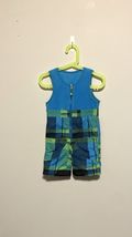 Columbia Infant Snowslope II Snow Bib, Blue/Green Plaid - Size 6 Months ... - $19.80