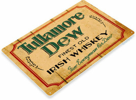 Tullamore Dew Irish Whiskey Logo Retro Rustic Wall Art Decor Bar Metal Tin Sign - £9.38 GBP