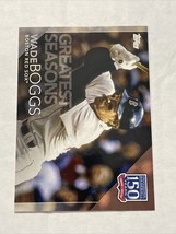 2019 Topps Wade Boggs Greatest Seasons Red Sox #150-84 - $1.75