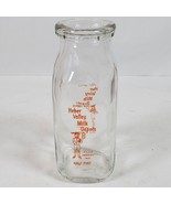 Vintage Milk Bottle Glass Heber Valley Milk Depots Dairy 5.5 Inch NO LID - $266.55 MXN