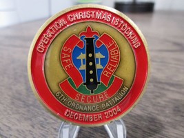 US Army 6th Ordnance Battalion Operation Christmas Stocking ROK Challenge Coin - £7.05 GBP
