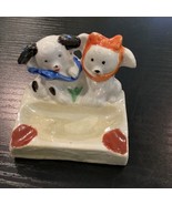 Japanese Dalmatian Puppies Ashtray Tobacciana Vintage - $9.89