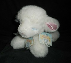 8&quot; 2000 Eden Special Beginnings White Baby Sheep Lamb Stuffed Animal Plush Toy - £24.29 GBP