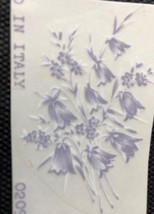 M58 - Ceramic Glass Enamel Waterslide Vintage Decal - 7 Lavender Flowers... - $1.75