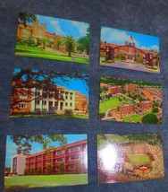 Lot of 6 Florida State University Postcards  1960&#39;s - £9.34 GBP