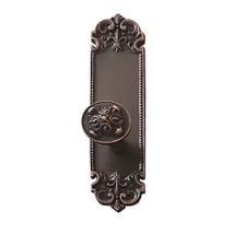 2.37 in. Venetian Bronze Fleur De Lis Plate Double Dummy Set - $131.35