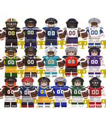 Famous American Football Players 16 Custom Minifigure Blocks Toys for Kids - $36.68