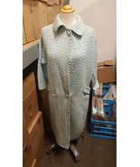 Vintage CISA Knit House Coat LIGHT BLUE Made in Italy 100% Wool 12/34 - £70.41 GBP