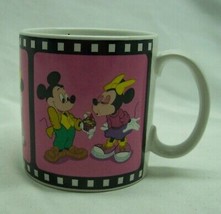 Vintage 1988 Walt Disney Mickey and Minnie Mouse HAPPY BIRTHDAY Ceramic Mug Cup - £15.50 GBP